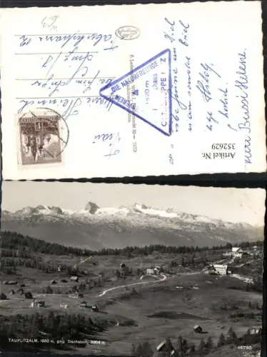 352629,Tauplitzalm b. Tauplitz geg. Dachstein Bergkulisse