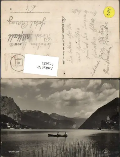352633,Grundlsee See Ruderboot Bergkulisse