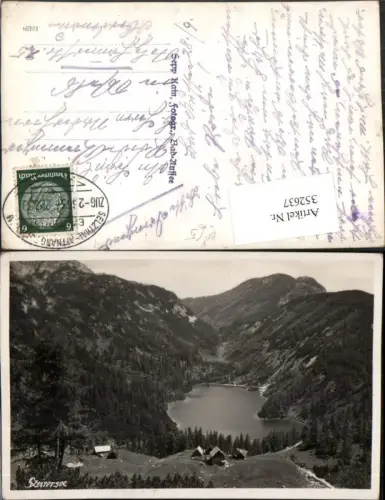 352637,Steirersee See b. Tauplitz Bergkulisse Bahnpost Zug 2333 Selzthal – Attnang pub Sepp Kain