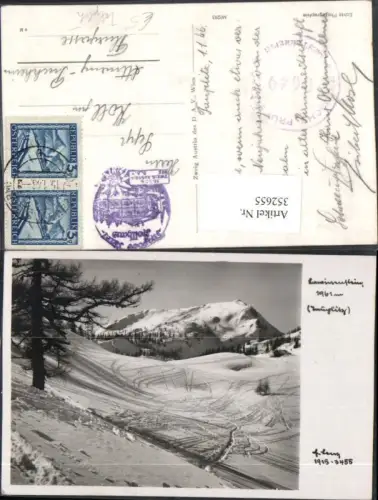 352655,Lawinenstein b. Tauplitz Bergkulisse Winterbild