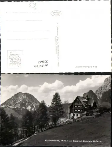 352666,Austriahütte Berghütte am Brandriedl b. Ramsau m. Dachstein Bergkulisse