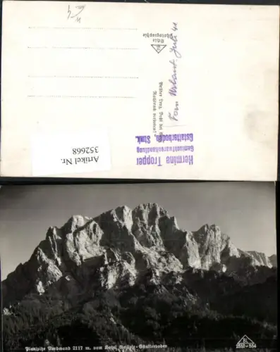 352668,Planspitze Nordwand vom Hotel Gesäuse Gstatterboden Bergkulisse
