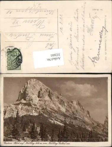 352681,Gesäuse Blick auf Kalbling vom Kalbling-Gatterl b. Admont Bergkulisse