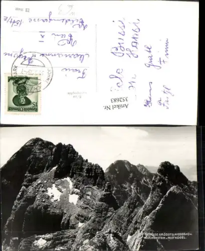 352683,Gesäuse Großer Ödstein u. Reichenstein vom Festkogel b. Johnsbach Bergkulisse