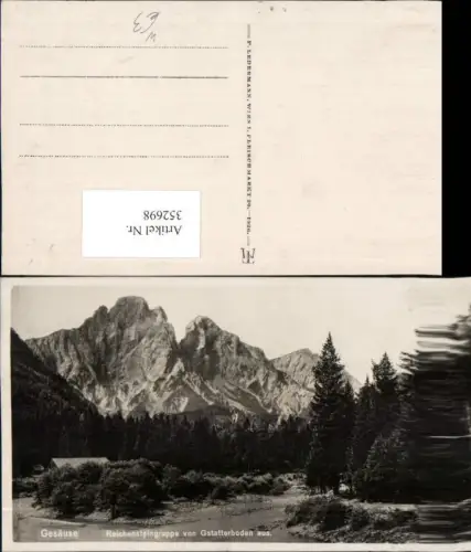 352698,Gesäuse Reichensteingruppe von Gstatterboden Bergkulisse