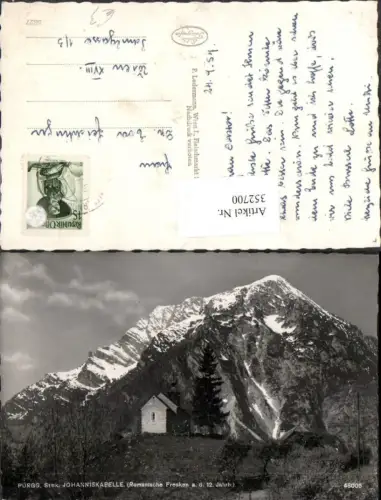 352700,Pürgg Johanniskapelle Kapelle Bergkulisse