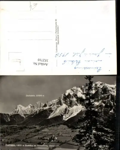 352710,Ramsau b. Schladming Totale m. Dachstein Bergkulisse