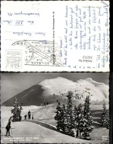 352715,Hauser Kaibling Skigebiet Krummholzhütte b. Haus Skifahrer pub Cosy 9541a