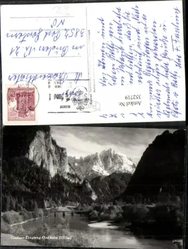 352719,Gesäuse Eingang b. Johnsbach m. Ödstein Bergkulisse