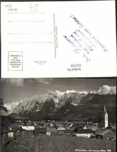 352729,Bad Mitterndorf Totale m. Grimming Bergkulisse pub Sepp Josef Kain 690