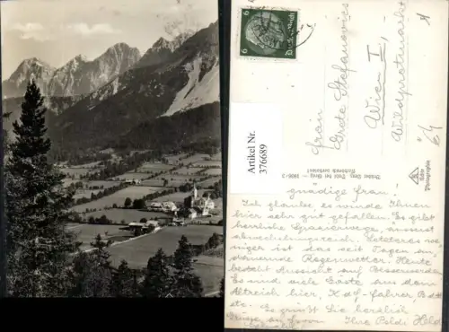 376689,Ramsau Totale m. Dachstein Bergkulisse