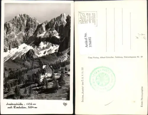 376692,Austriahütte Berghütte b. Ramsau m. Dachstein Bergkulisse pub Cosy 3004