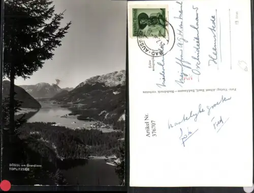376707,Gössl am Grundlsee Toplitzsee See Bergkulisse