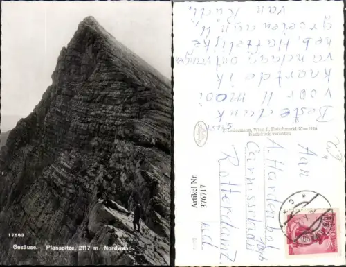 376717,Gesäuse Planspitze b. Johnsbach Nordwand Felswand