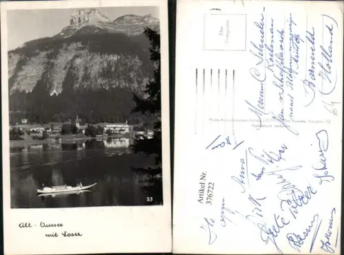 376722,Altaussee Teilansicht See m. Loser Bergkulisse
