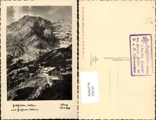 376725,Hesshütte Berghütte b. Johnsbach m. Hochtor Bergkulisse