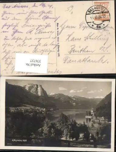 376737,Grundlsee Teilansicht See Bergkulisse pub Max M. Weisz 121