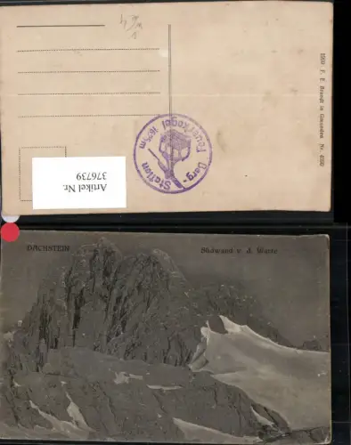 376739,Dachstein Südwand von d. Warte b. Ramsau Schladming pub F. E. Brandt 4590