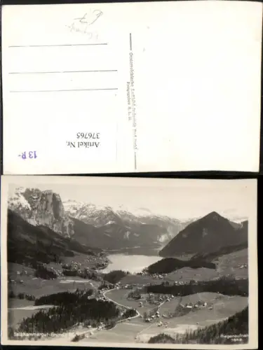 376765,Grundlsee Totale Bergkulisse Fliegeraufnahme 1645