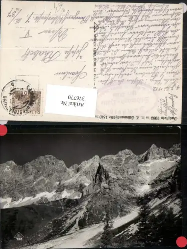 376770,Dachstein Südwandhütte Berghütte b. Ramsau Bergkulisse