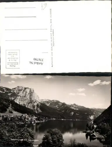 376790,Grundlsee Teilansicht See m. Backenstein Bergkulisse