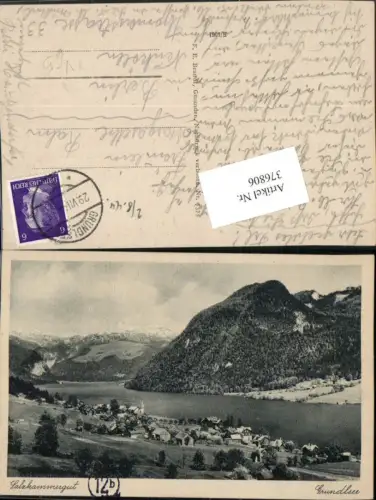 376806,Grundlsee Totale Bergkulisse pub F. E. Brandt 5375