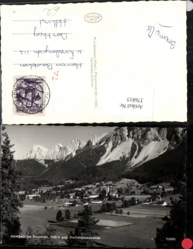 376815,Ramsau am Dachstein Totale geg. Dachsteinsüdwände Bergkulisse