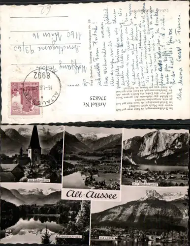 376825,Altaussee Totale See Kirche Trisselwand Loser Mehrbildkarte pub Cosy 215