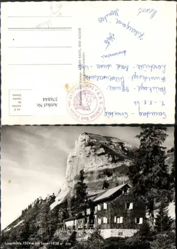376844,Loserhütte Berghütte b. Bad Aussee m. Loser