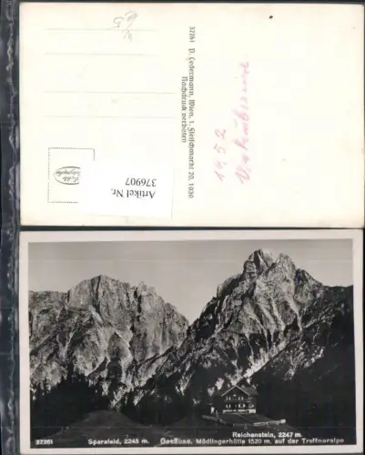 376907,Gesäuse Mödlingerhütte Berghütte b. Johnsbach Bergkulisse