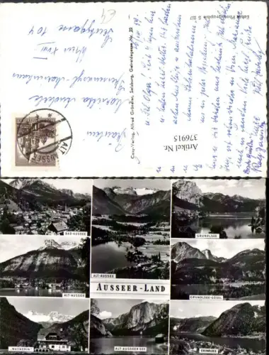 376915,Bad Aussee Grundlsee Altaussee Totale Hotel Wasnerin Mehrbildkarte