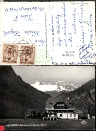 376916,Bad Aussee Hotel Wasnerin m. Dachstein Bergkulisse