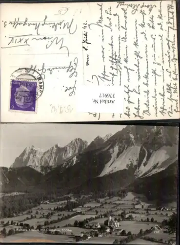 376917,Ramsau b. Schladming Totale m. Dachstein Bergkulisse