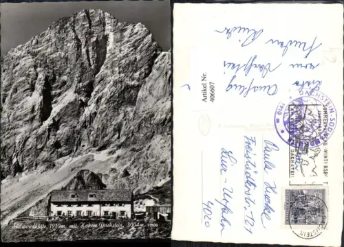 406607,Südwandhütte Berghütte b. Ramsau m. Hohen Dachstein Bergkulisse