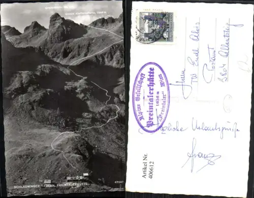 406612,Schladminger Tauern Preintalerhütte Berghütte b. Schladming Bergkulisse
