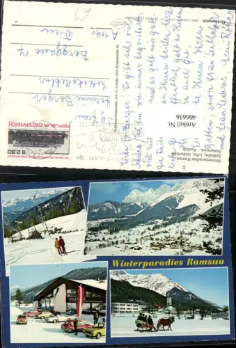 406636,Ramsau am Dachstein Totale Skilift Pferdeschlitten Winterbilder Mehrbildkarte