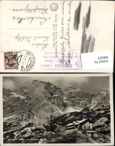 406655,Hesshütte Berghütte b. Johnsbach m. Hochtor Bergkulisse