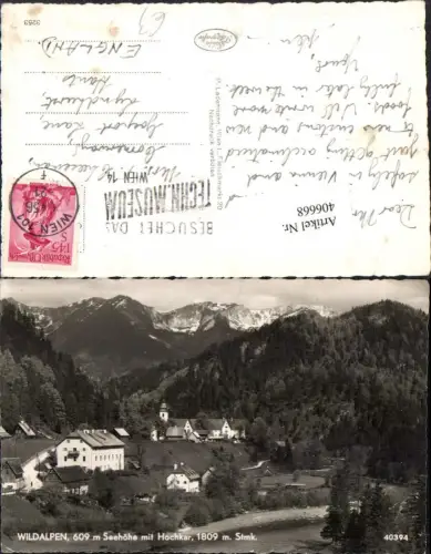 406668,Wildalpen Totale m. Hochkar Bergkulisse