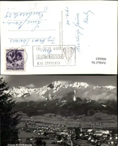 406683,Admont Totale m. Hallermauern Bergkulisse