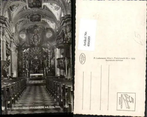 406689,Frauenberg an d. Enns Wallfahrtskirche Innenansicht Kanzel