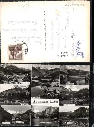 406698,Bad Aussee Altaussee Grundlsee Totale Wasnerin Mehrbildkarte