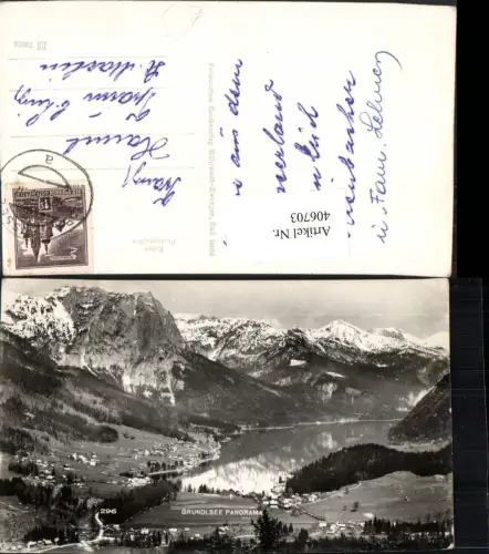 406703,Grundlsee Totale Panorama Bergkulisse