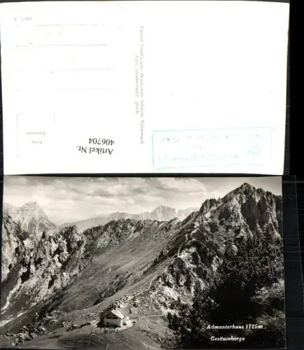 406704,Admonterhaus Berghütte b. Weng m. Gesäuseberge Bergkulisse