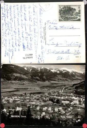 406713,Trieben Totale Bergkulisse pub Foto Oster