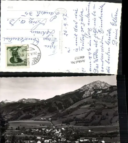 406717,Pruggern im Ennstal Totale m. Stoderzinken u. Dachstein Bergkulisse
