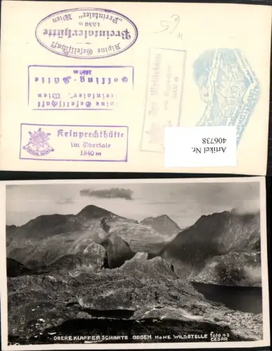 406738,Obere Klafferscharte b. Schladming geg. Hohe Wildstelle Bergkulisse