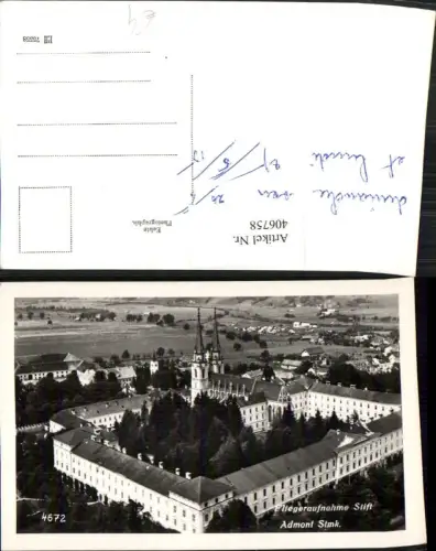 406758,Admont Stift Fliegeraufnahme