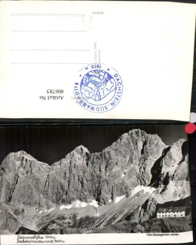 406785,Südwandhütte Berghütte b. Ramsau m. Dachstein Bergkulisse