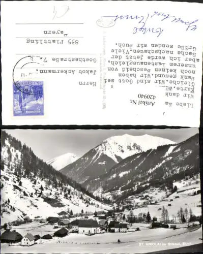 420940,St. Nikolai im Sölktal Totale Bergkulisse Winterbild
