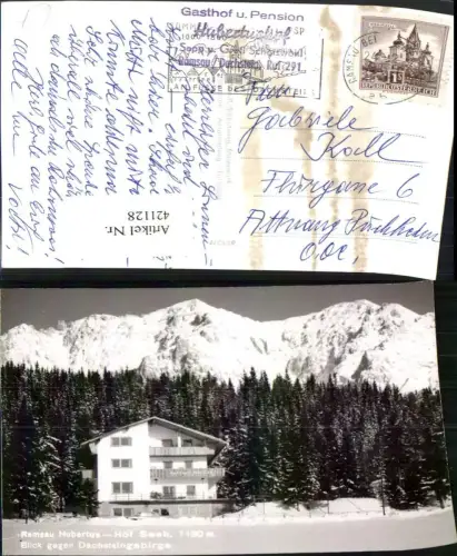 421128,Ramsau am Dachstein Hubertus Hof Bergkulisse Winterbild